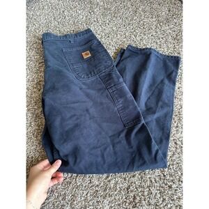 Carhartt Relaxed Fit Carpenter Pants Utility‎ Workwear Jeans Blue